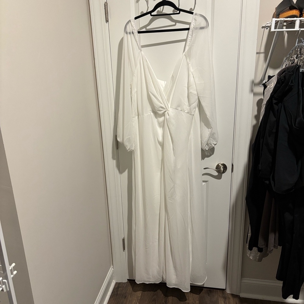 Lulus white maxi dress